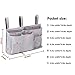 Bunk Bed Organizer - Bedside Storage Caddy with Pocket, Hanging Organizer for Dorm Room, Hospital Bed Rail & More - Grey