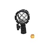 ZRAMO Microphone Clip Mount Small Size Mics Holder Shock Mount with Adapter and 8pc O-ring for D230, ME66, Rode NTG-2,NTG-1, AT-875R