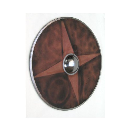 Armor Venue Large Wooden Buckler Shield - Brown - One Size