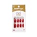 GoldFinger Press On Nails Full Cover Bold Red Color Matt Finish Nails Glue On Long Fake Nails with Glue, Long Lasting, Sturdy,