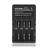 Universal Battery Charger, DUTISON Smart 4-Slots Rechargeable Li-ion Battery Charger for 18650 18500 18490 18350 17670 17650 16650 16500 14500 10440
