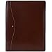 Alpine Swiss Genuine Leather Writing Pad Portfolio Business Case for Left & Right Handed Use with Tablet Sleeve Oak Wood Brown