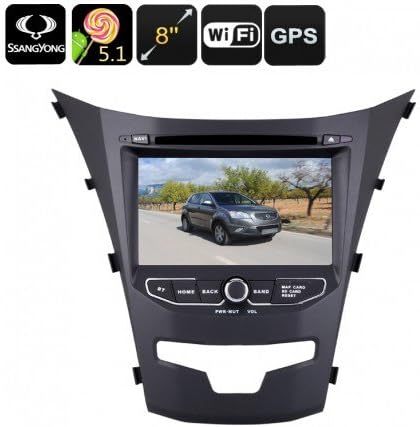 Android Car DVD Player - Dual-DIN, 7 Inch, 3G Support, Android 5.1.1, Region Free DVD, Quad-Core CPU, GPS, For Ssangyong Korand