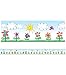 Carson Dellosa | Flowers Kid-Drawn Bulletin Board Borders | 12 Strips, 36ft primary