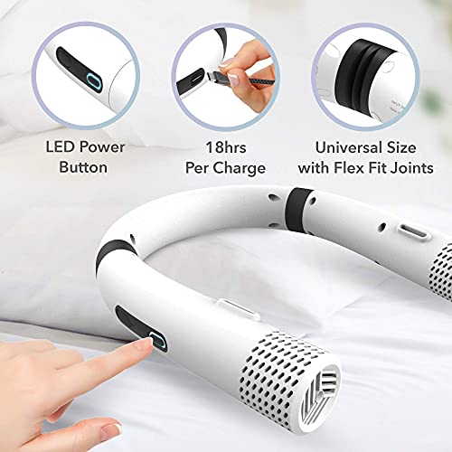 Blast Auxiliary Portable Neck Fan Wearable Personal Cooling Device