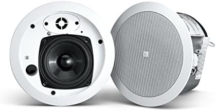 JBL Control 24CT Micro 2-Way Vented Ceiling Speaker Built-in Transformer, Woofer, Pair