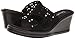 Skechers Cali Women's Rumblers Urban Static Wedge Sandal,Black Cutout,8 M US