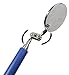 Bastex Telescoping Inspection 2 Inch Mirror Tool - Long Stick Extends up to 33 Inches. Includes 2” Round Adjustable Extendable Mirror for Mechanics, Automotive, Machinist and More - Blue