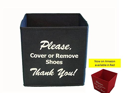 Disposable Shoe Cover Box for Realtors "Red Bootie Box"
