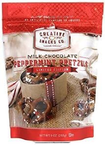 Creative Snack Milk Chocolate Peppermint Pretzels, 9 Oz