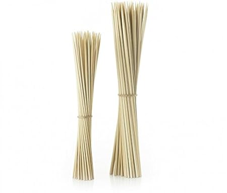Combo of 50 Pcs 8 + 50 Pcs 10 Bamboo Kebab Sticks / Party Cocktail Skewers!