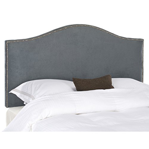 Best Gray Suede Full Headboard