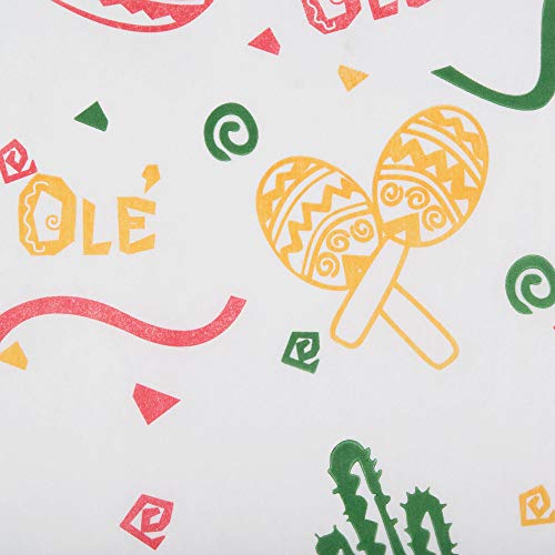 Fiesta Style Deli Sheets - 12x12 Deli Paper Sheets 200 ct - Great for Nachos, Tacos, Burritos or any Fun Food. Use these Large Deli Sheets to wrap your Favorite Foods or line Food Baskets. - Thumbnail 7