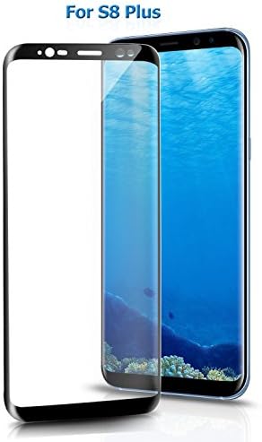 Atill Black Tempered Glass for Samsung Galaxy S8 Plus Screen Protector 3D Curved Full Coverage Ultra Clear Shatter (Black)