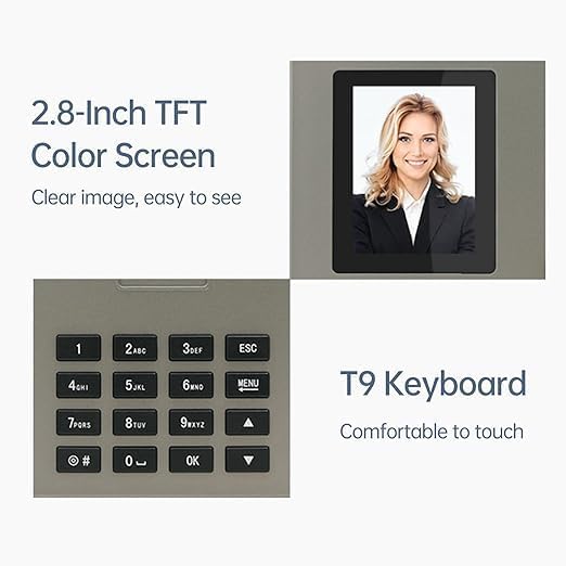 Intelligent Biometric Attendance Machine with Facial Recognition, Fingerprint & Password, 2.8in TFT Screen, Dual-Camera Fast Identification, 8 Languages, Large Storage - جهاز حضور بيومتري ذكي