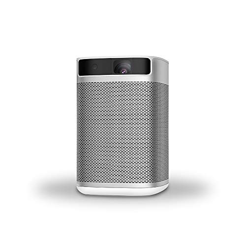 XGIMI MOGO Pro,1080P Full HD, 300 ANSI Lumen Smart Mini Portable Projector, Android TV 9.0, Harman/Kardon Speakers, 30,000 Hours Lamp Life- The Only 1080P Android TV Portable Projector