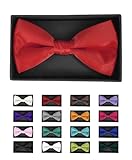 Men's Solid Color Banded Bow Ties