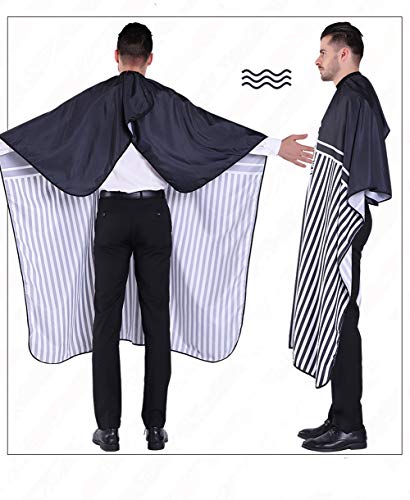 Mxcudu Hair Cutting Cape Hair Coloring Cloak Dye Beard Apron Waterproof Hairdressing Smock Cloth Cover Barbers Cape