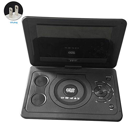 13.9 inch Portable DVD Player with Rechargeable Battery, 10.1 inch Swivel Display Screen, Card Reader, Car Charger,Power Adapter. Support 3D Playback, FM Radio,Power Off Memory