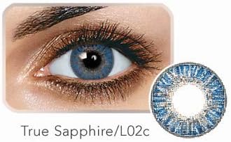Colored Bright Eyes Multi-Color Contact Lenses Eyes Cute Colored Charm and Attractive Blends Cosmetic Makeup Eye Shadow W/Case (Same Day Fast Free Shipping) (True Sapphire)
