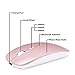 Rechargeable Wireless Mouse for MacBook pro Bluetooth Mouse for MacBook pro Air Laptop MacBook Mac Windows (Rose Gold)