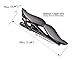 Salutto Tie Bar Mens Tie Clip Shirt Tie Bar Clip Beard Shape