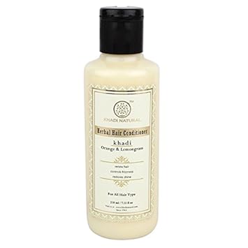 Khadi Natural Orange Lemongrass Herbal Hair Conditioner, 210ml