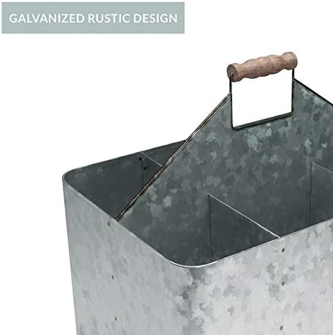 Classic wooden tray with intricate designs, carrying various drinks, priced at $27.95.