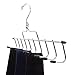 HANGERWORLD Chrome Metal Accessory Hanger for Belts, Ties and Jewellery with 10 Individual Hooks