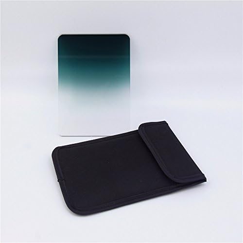 FODSLR Graduated Green Square Filter for Z-pro Series - 143mm X 100mm 100x143 mm 4X5" for Cokin Z Lee Hitech + slot Case