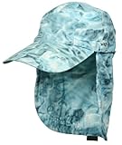 Aqua Design Men's Skyward Camo Long Bill Fishing Cap And Removable Neck Cape