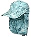 Aqua Design Men's Skyward Camo Long Bill Fishing Cap And Removable Neck Cape