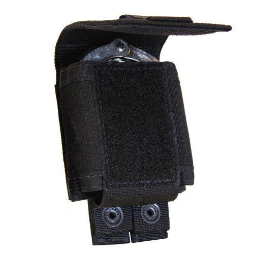 Tac shield single cuff case molle pouch, black