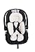 Alphabetz Alphabetz Reversable Head and Body Support and Strap Cover Set For Car Seats and Strollers, white, gray