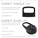 Simple Modern 84 Ounce Summit Water Bottle - Stainless Steel Half Gallon Flask +2 Lids - Wide Mouth Double Wall Vacuum Insulated Silver Leakproof -Simple Stainless