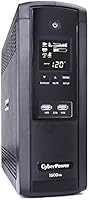 CyberPower BRG1500AVRLCD UPS 1500VA/900W 12 Outlets AVR LCD USB Ports Mini Tower