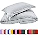 Mezzati Luxury Duvet Cover 3 Piece Set – Soft and Comfortable 1800 Prestige Collection – Brushed Microfiber Bedding (Silver Light Gray, Queen Size)