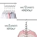 Meetu Space Saving Metal Clothes Hangers 6X2 Slots Magic Cascading Hanger Updated Hook Design Closet Organizer (Pack of 4)