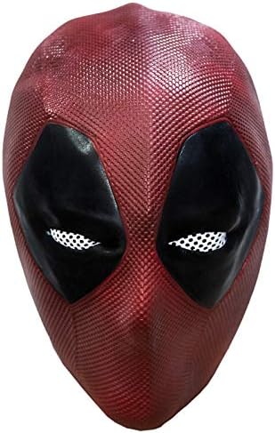 Planet Superheroes Latex Deadpool Mask (Red)