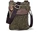 Ranboo Retro Cell Phone Purse, Men’s Shoulder Phone Pouch with Belt Loop Clip for iPhone XS Max XS XR 7 8 Plus Galaxy S9 S8 Plus Note 9 8 Small Crossbody Bag 7.9” Pockets Canvas Waist Wallet Bag Green