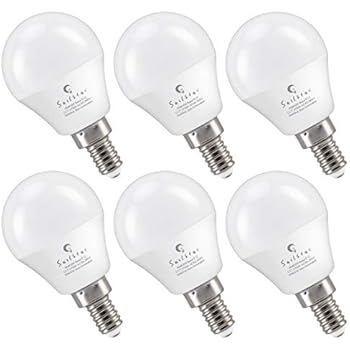 Sailstar E12 LED Bulb 6-Watt (60-Watt Replacement), Soft White 2700K, Non-Dimmable, G14 Candelabra Base LED Light Bulb | 6-Pack