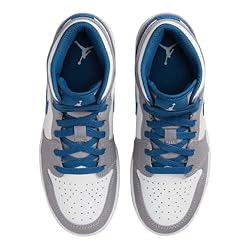 NIKE Jordan 1 Mid Grade School Big Kids Cement