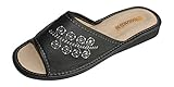 Women comfort slippers Genuine Natural Leather open toe Ladies slipper