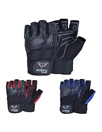 Jayefo - Guantes acolchados para levantamiento de pesas, gimnasio, entrenamiento, remo, ejercicio para levantamiento de potencia, culturismo, fitness, entrenamiento cruzado, equitación, para hombres y mujeres.