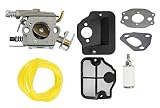 Podoy 530071987 Carburetor for Husqvarna 141 142 136 137 Chainsaw 530071987 with Air Filter Fuel Filter Fuel Line 141 137 141 Chainsaw Parts Walbro WT-834 WT-657 WT-529 WT-289 WT-285 WT-239