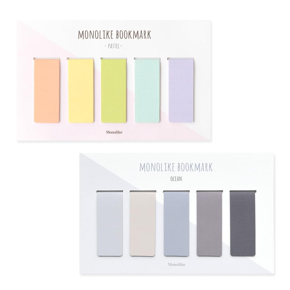 Monolike Magnetic Bookmarks Paster + Ocean, 10 Pieces