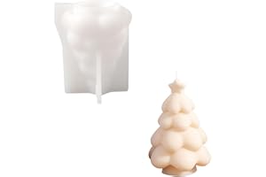 Boowan Nicole Christmas Tree Candle Mold for Candle Making Supplies Home Decor DIY (LZ0563)