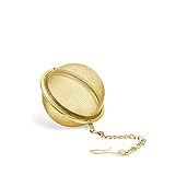 Pinky Up Small Ball in Gold Tea Infusers