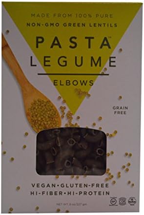 Pasta Legume 100% Lentil Elbow Pasta, 8 Ounce
