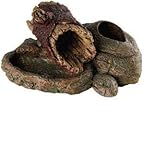Critter Creations (Sporn) SZN00951 Rock N Wood Small Animal Hideaway with Feeding Dish